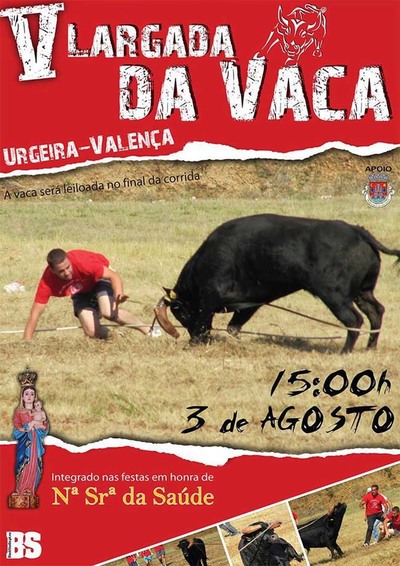 V LARGADA DA VACA  O 3 DE AGOSTO EM VALENA DO MINHO