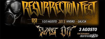 O GRUPO TUDENSE BLAST OFF ACTUAR ESTE SBADO NO RECOECIDO FESTIVAL INTERNACIONAL RESURRECTION FEST 2013 DE VIVEIRO