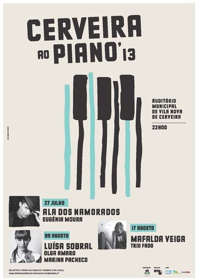 LUSA SOBRAL, OLGA AMARO E MARINA PACHECO NO -CERVEIRA AO PIANO-, DIA 9 DE AGOSTO, NO AUDITRIO MUNICIPAL DE CERVEIRA