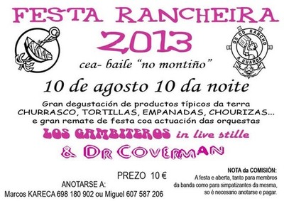 FESTA RANCHEIRA 2013 ESTE SBADO DA 10 DE AGOSTO DE 2013