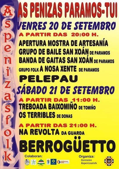 TUI ACOLLE O 20 E 21 DE SETEMBRO -AS PENIZAS FOLK-