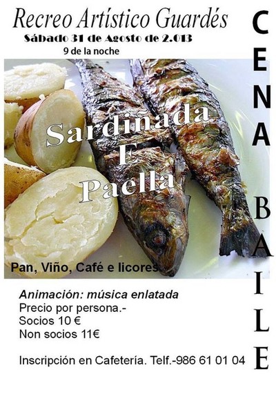 SARDIADA CEA-BAILE NO RECREO ARTSTICO GUARDES O 31 DE AGOSTO DE 2013