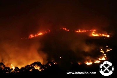 UN NOVO INCENDIO AFECTOU A PASADA NOITE A MONTES DE TOMIO E GONDOMAR