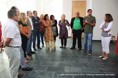 ESPECIAL - O CONSELLEIRO DE CULTURA DA XUNTA DE GALICIA VISITOU A EXPOSICIN DE XON PIEIRO EN A GUARDA