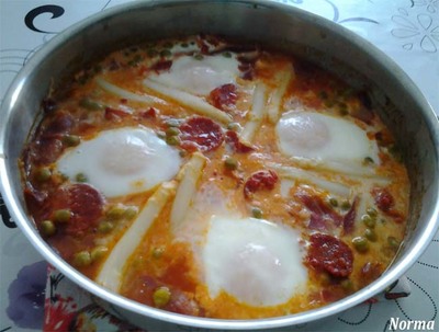RECETA: HUEVOS AL PLATO