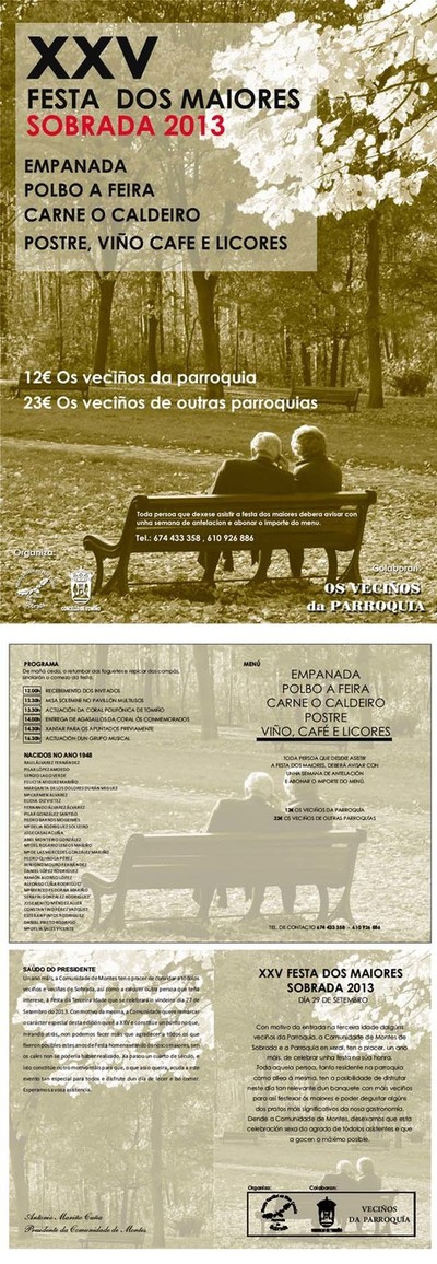 XXV FESTA DOS MAIORES O 29 DE SETEMBRO DE 2013 EN SOBRADA-TOMIO