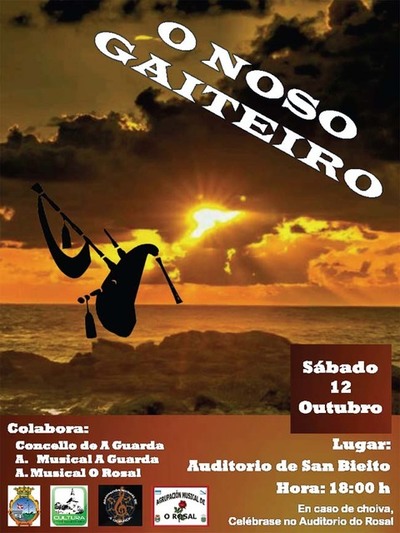 CONCERTO -O NOSO GAITEIRO ESTE SBADO NO AUDITORIO DE SAN BENITO DE A GUARDA
