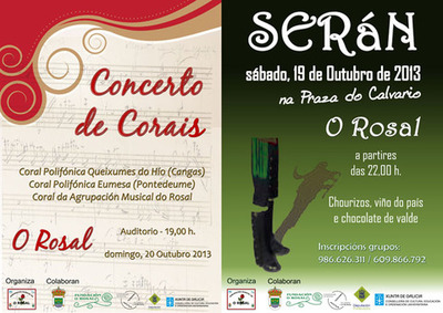 SERAN E CONCERTO CORAL ESTA FIN DE SEMANA NO ROSAL