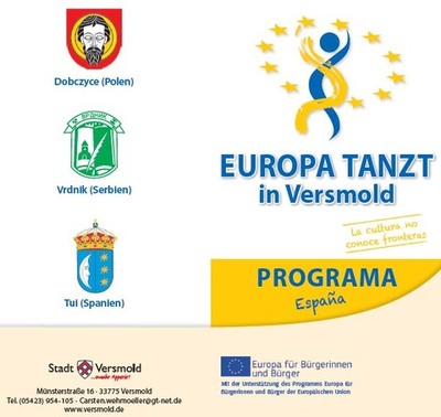 UNHA DELEGACIN TUDENSE, ENCABEZADA POLO ALCALDE, VIAXA A VERSMOLD PARA PARTICIPAR NO FESTIVAL -EUROPA BAILA EN VERSMOLD-