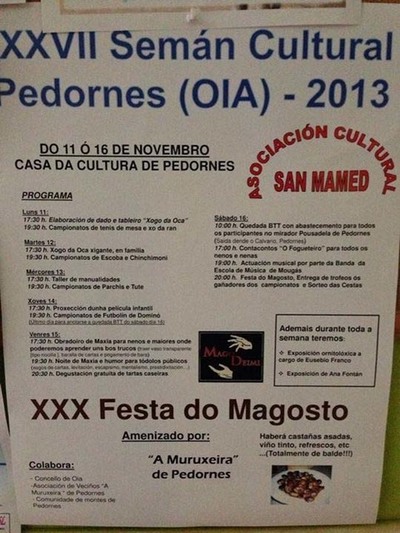 XXVII SEMN CULTURAL DE PEDORNES -OIA 2013