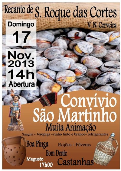 CONVVIO DE SO MARTINHO NO RECANTO DE S. ROQUE DAS CORTES 