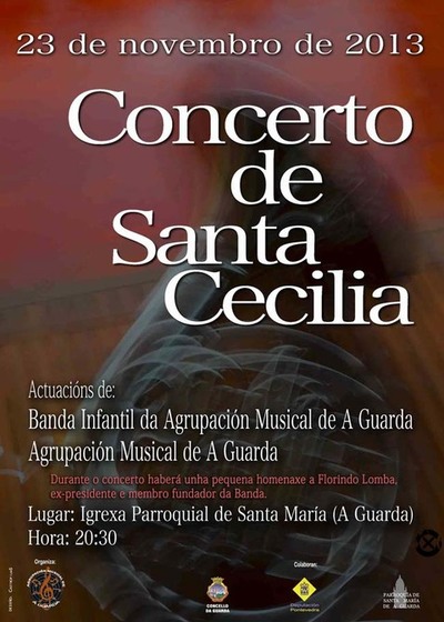 CONCERTO DE  SANTA CECILIA O 23 DE NOVEMBRO NA GUARDA
