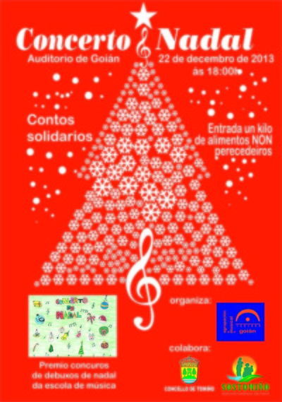 CONCERTO SOLIDARIO DE NADAL O 22 DE DECEMBRO EN TOMIO