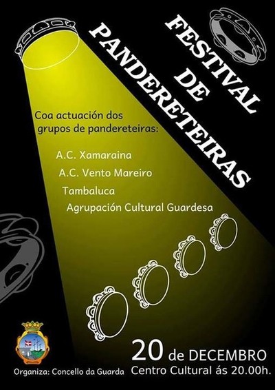 FESTIVAL DE PANDERETEIRAS HOXE VENRES NA GUARDA