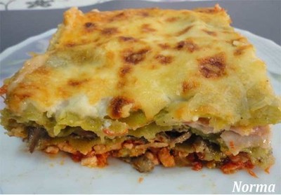 RECETA: LASAA MIXTA DE CARNE DE PAVO, CHAMPIONES Y FIAMBRE