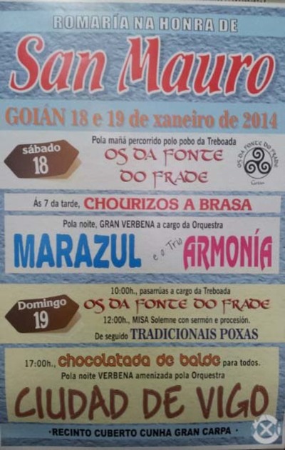ROMERA DE SAN MAURO O 18 E 19 DE XANEIRO DE 2014 EN GOIN-TOMIO