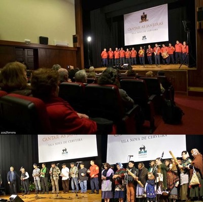 CINETEATRO DE CERVEIRA CHEIO PARA OUVIR -CANTAR AS JANEIRAS- 