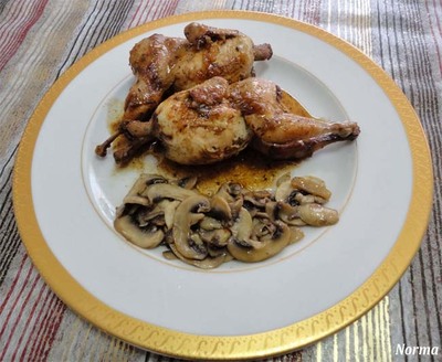 RECETA: CODORNICES AL OPORTO CON CHAMPIONES