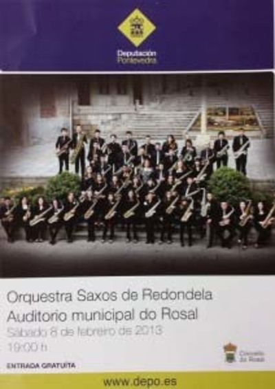 CONCERTO: ORQUESTRA SAXOS DE REDONDELA ESTE SBADO NO ROSAL
