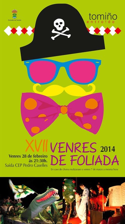 MIL CINCOCENTAS PERSOAS PARTICIPARN NAS COMPARSAS DO DESFILE -VENRES DE FOLIADA- DE TOMIO 