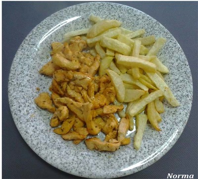 RECETAS: RAXO DE POLLO CON PATATAS FRITAS