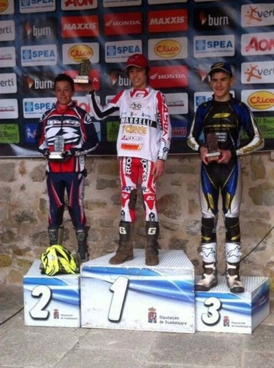 O ROSALEIRO GABRIEL MARCELLI ACADA O 1 POSTO DA 2 PROBA DO CAMPIONATO DE ESPAA DE TRIAL NA CATEGORA CADETE