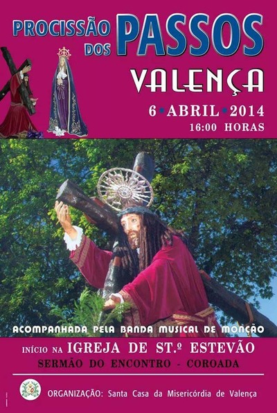 PROCESIN DOS PASOS O 6 DE ABRIL EN VALENCA DO MINHO