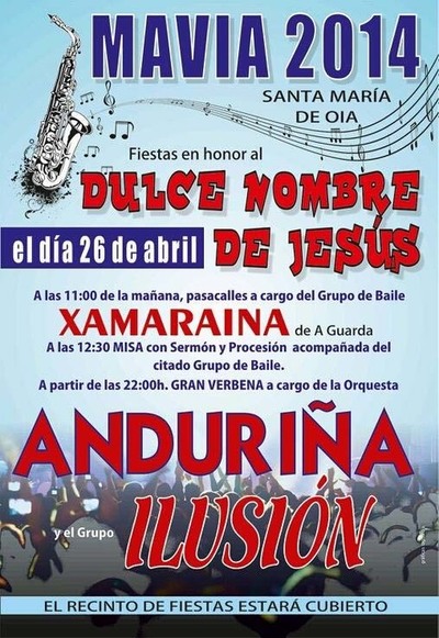 FESTAS MAVIA 2014 O 26 DE ABRIL  