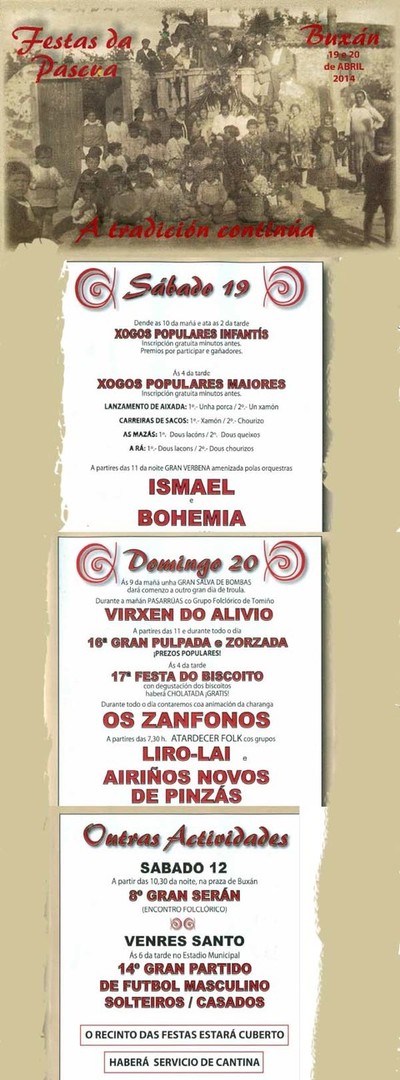 FESTAS DA PASCUA BUXN A GUARDA - 19 E 20 DE ABRIL DE 2014