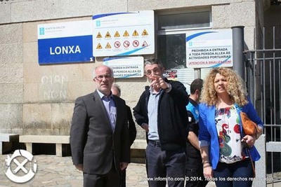 ESPECIAL - O PRESIDENTE DE PORTOS DE GALICIA VISITOU AS OBRAS EXECUTADAS TRALOS TEMPORAIS NO PEIRAO GUARDS