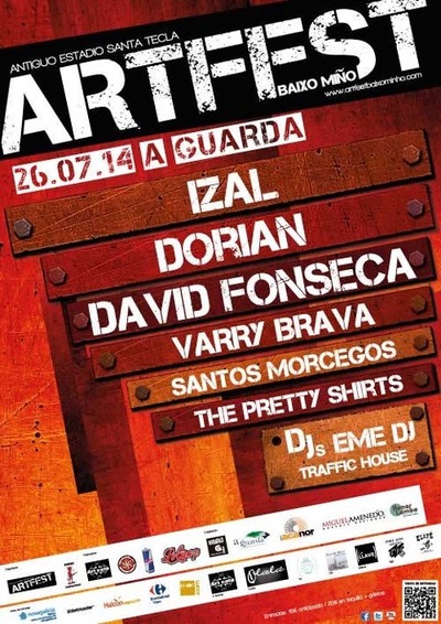 ARTFEST BAIXO MINHO EL SBADO 26 DE JULIO DE 2014