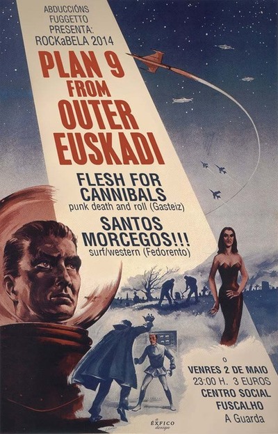 CONCERTO DE SANTOS MORCEGOS E FLESH FOR CANNIBALS ESTE VENRES NA GUARDA