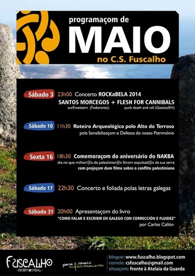 PROGRAMACIN MAIO 2014 NO CS FUSCALHO DE A GUARDA