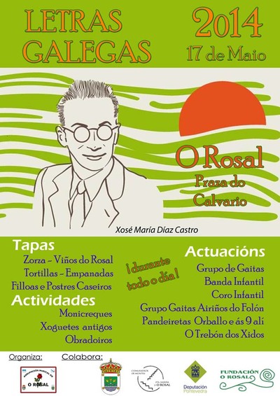 DA LETRAS GALEGAS 2014 NO ROSAL