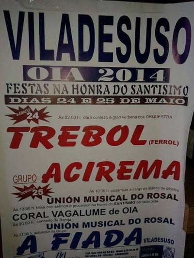 FESTAS NA HONRA DO SANTISIMO O 24 E 25 DE MAIO EN VILADESUSO EN OIA