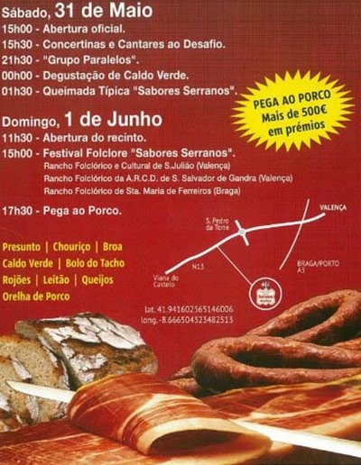 SABORES SERRANOS ? AS DEL�CIAS E A PEGA DO PORCO FEIRA GASTRON�MICA EM S�O JULI�O