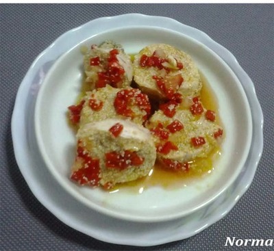 RECETA: HUEVAS DE MERLUZA EN VINAGRETA