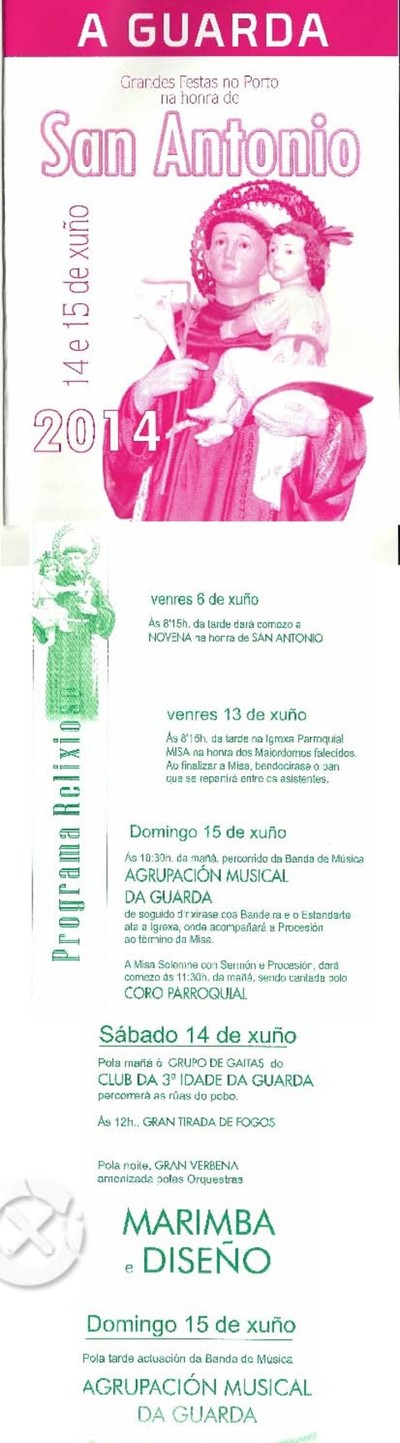 ESTA FIN DE SEMANA CELBRANSE AS FESTAS DE SAN ANTONIO NA GUARDA