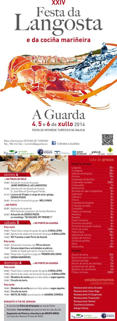 A GUARDA ACOLLE DO 4  6 DE XULLO A XXIV FESTA DA LANGOSTA E DA COCIA MARIEIRA