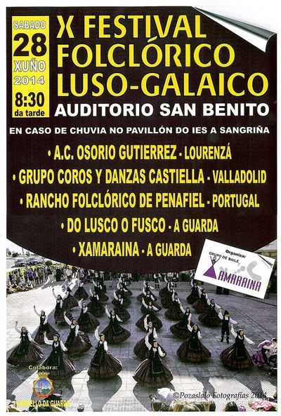 X FESTIVAL FOLCLRICO LUSO-GALAICO O 28 DE XUO NA GUARDA