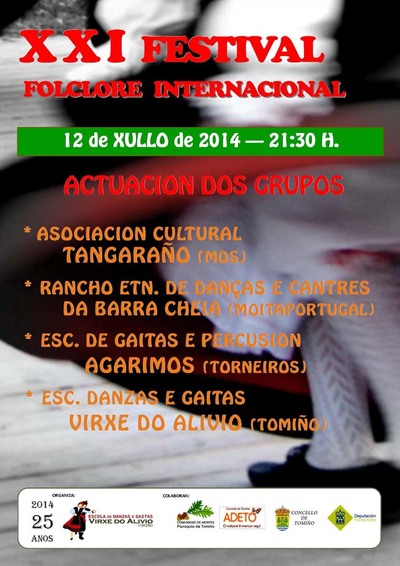 XXI FESTIVAL FOLCLORE INTERNACIONAL O 12 DE XULLO EN TOMIO