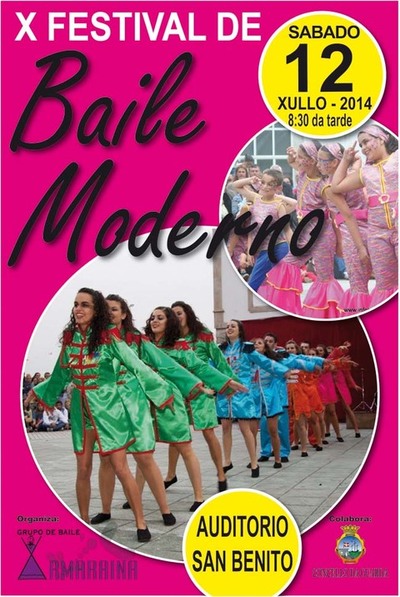 X FESTIVAL DE BAILE MODERNO DE XAMARAINA O 12 DE XULLO DE 2014