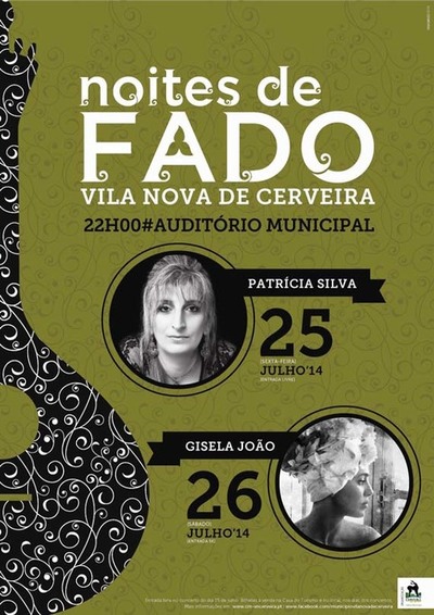 VILANOVA DE CERVEIRA ACOLHE NOITES DE FADO DE 25 A 26 DE JULHO DE 2014