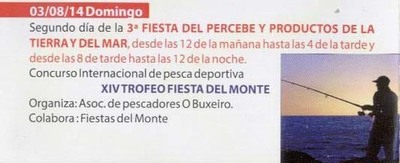 PROGRAMACIN FESTAS DO MONTE 2014 ? DOMINGO 3 DE AGOSTO 