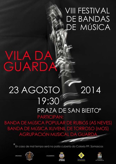 VIII FESTIVAL DE BANDAS VILA DE A GUARDA O 23 DE AGOSTO DE 2014
