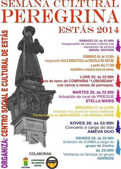SEMANA CULTURAL PEREGRINA ESTS DO 23  29 DE AGOSTO