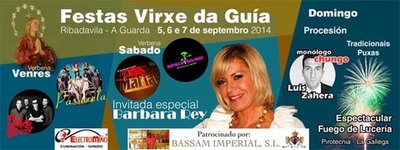 FESTAS VIRXE DA GUA 2014 NA GUARDA DO 5  7 DE SETEMBRO