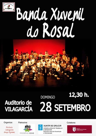 55 COMPOENTES DA BANDA DO ROSAL PARTICIPAN NUN PROXECTO DE CONVIVENCIA DE MSICA E PATRIMONIO