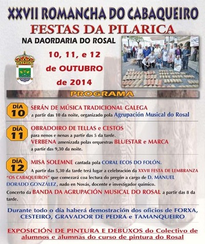  XXVII ROMANCHA DO CABAQUEIRO - FESTAS DA PILARICA NO ROSAL