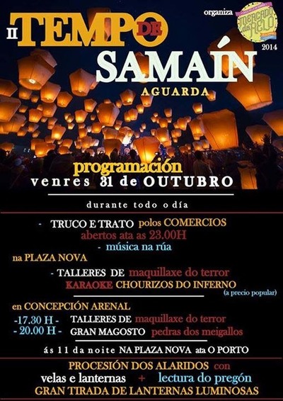 II TEMPO DE SAMAN HOXE VENRES 31 DE OUTUBRO NA GUARDA